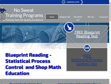 Tablet Screenshot of nosweattraining.com